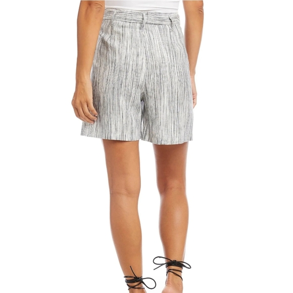 Karen Kane High Waist Pleated Shorts - Picture 2 of 9